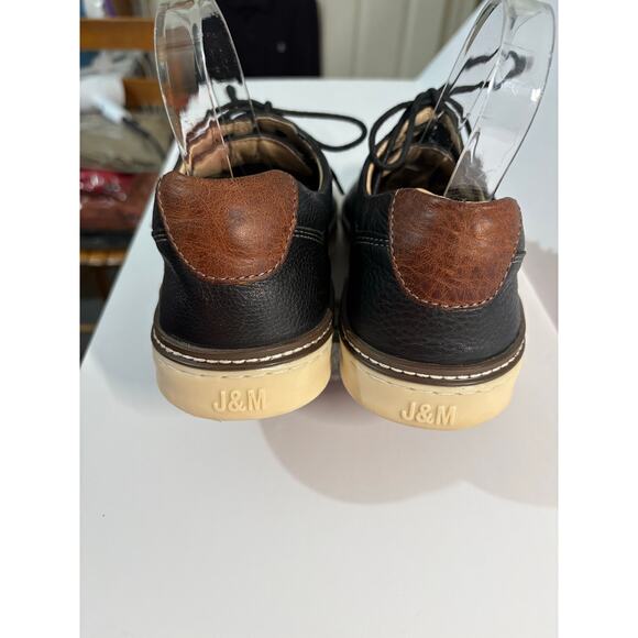 J&M Men’s Black Leather Lace-Up Shoes Size 12M Sheepskin Lined Comfort Sole main image 6